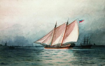 イワン・コンスタンティノヴィチ・アイヴァゾフスキー Painting - 帆船 ロマンチックな イワン・アイヴァゾフスキー ロシア